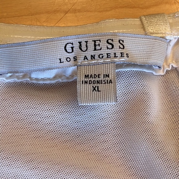 Guess Yellow and White Lace Bustier NWT Sz L/XL - Picture 11 of 17